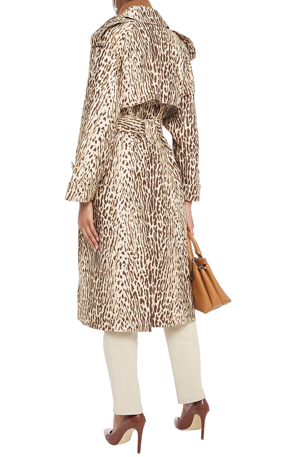 ZIMMERMANN Espionage leopard-print denim trench coat