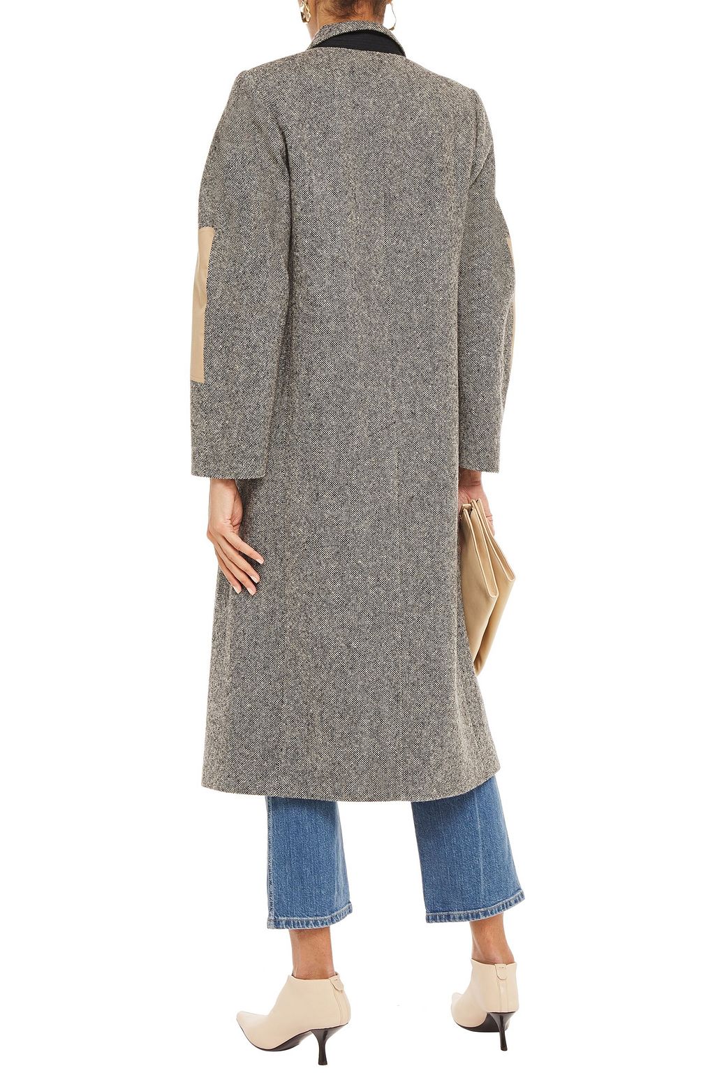 VICTORIA BECKHAM Donegal Mantel aus Woll-Tweed mit Applikationen