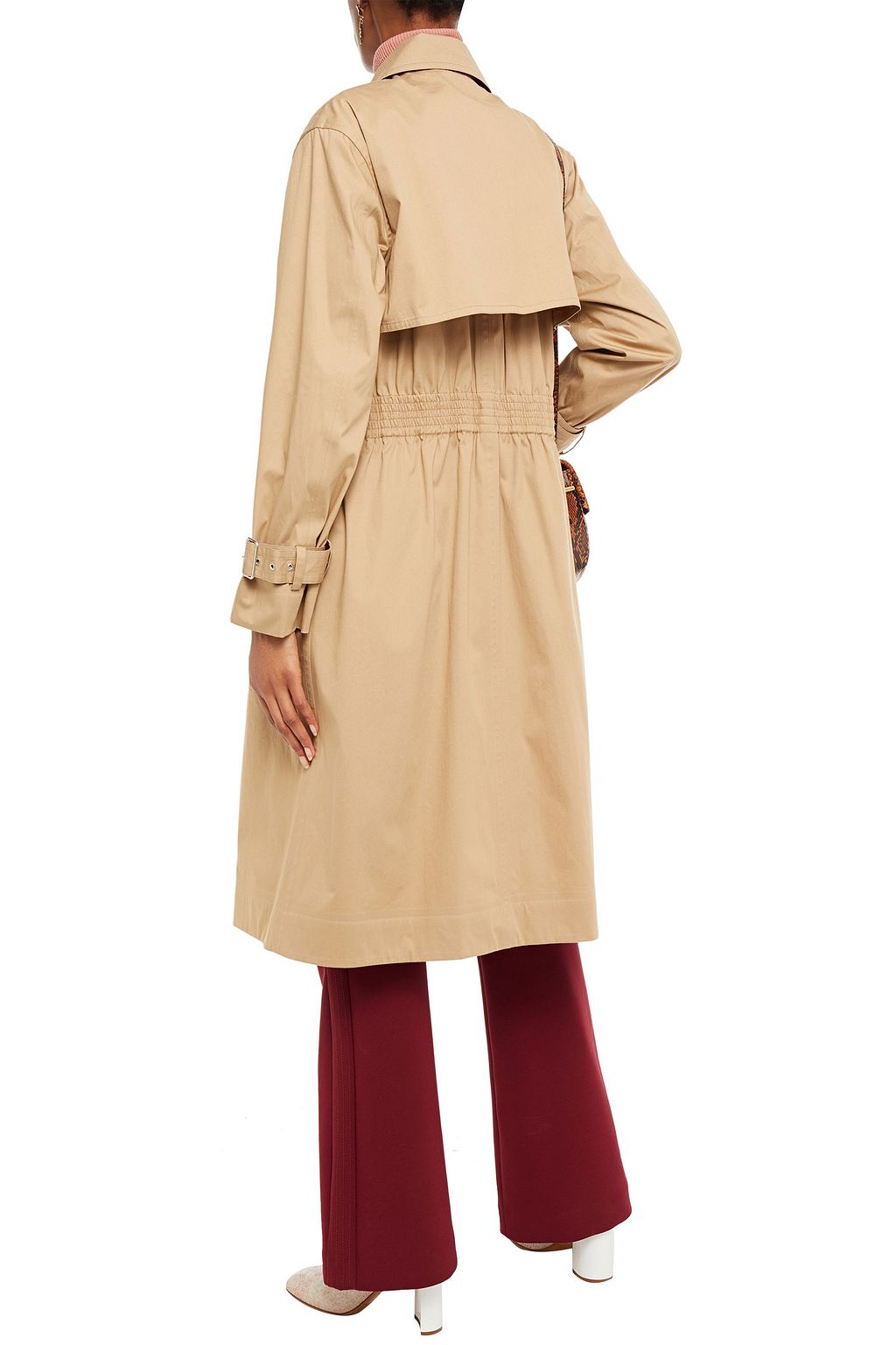 VICTORIA BECKHAM Layered cotton-blend gabardine trench coat