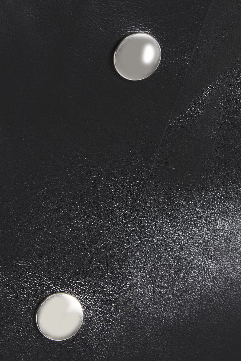 VICTORIA BECKHAM Snap-detailed leather skirt