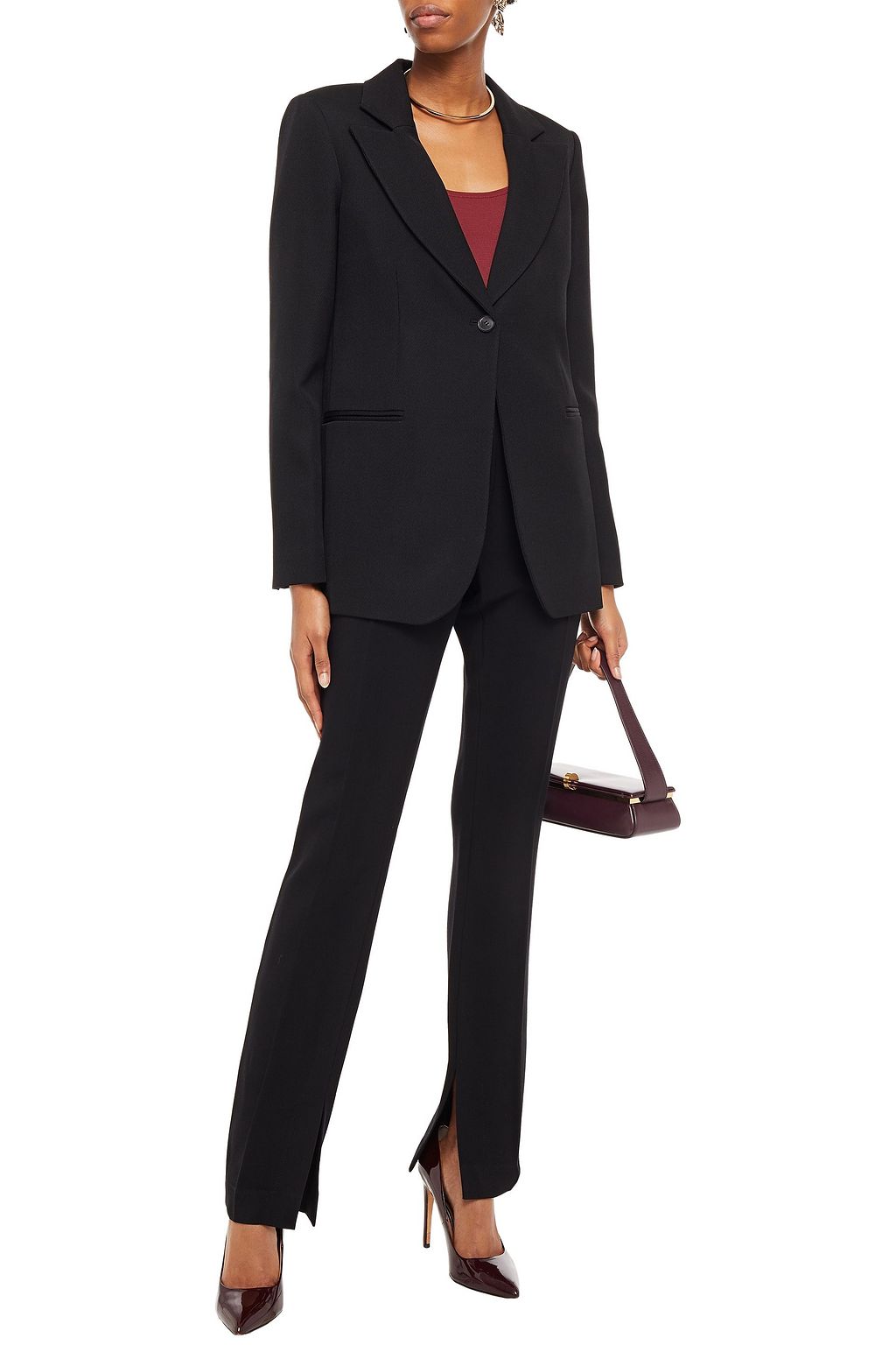 VICTORIA BECKHAM Wool-twill blazer