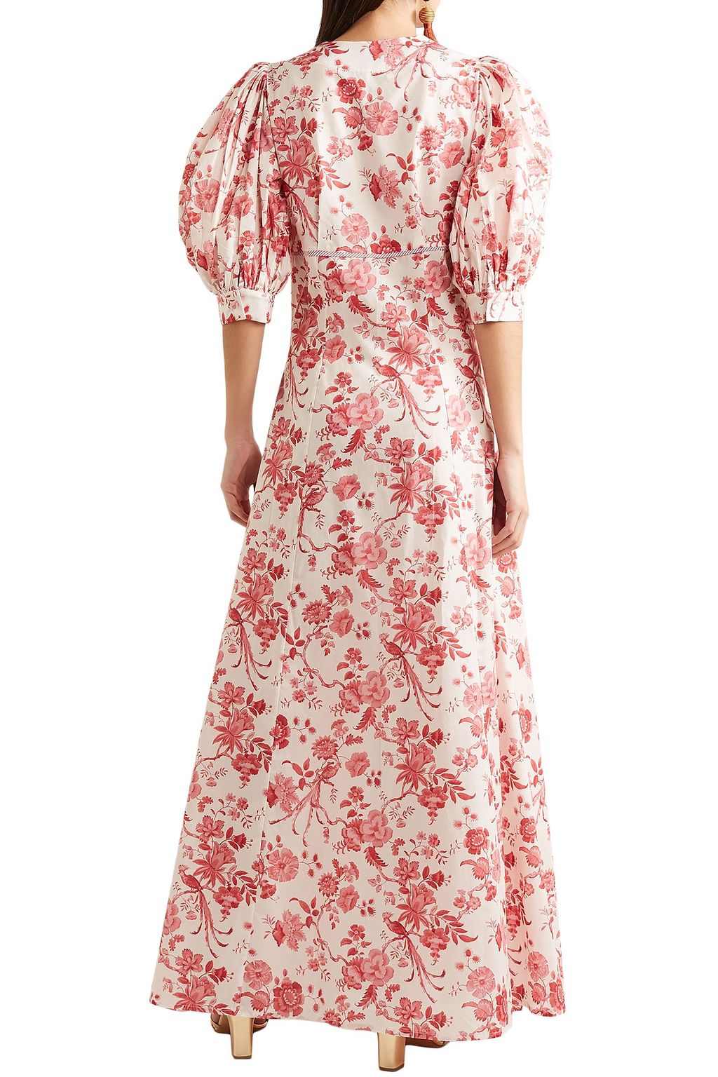 EVI GRINTELA Chloe floral-print cotton-poplin maxi dress