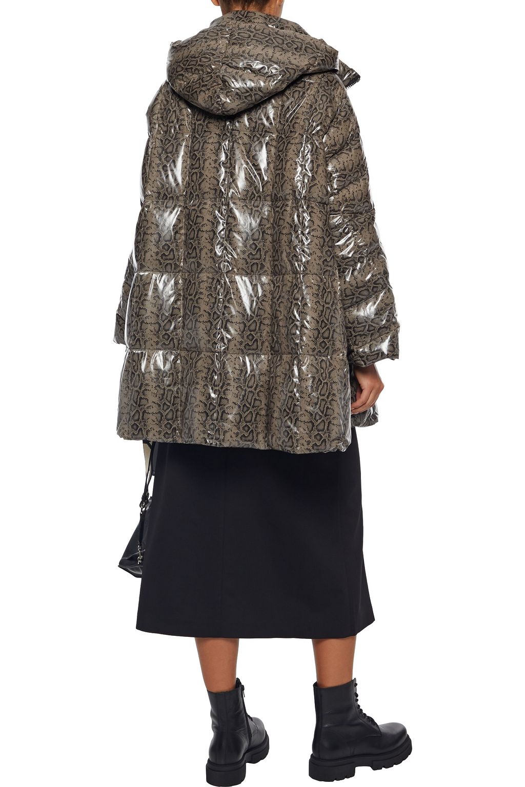 IENKI IENKI Pyramide quilted shell hooded down coat