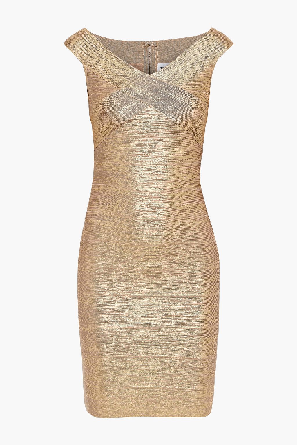 Gold Metallic bandage mini dress | Sale ...