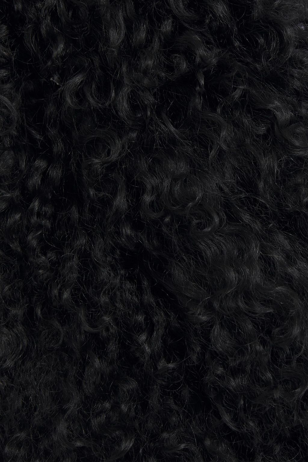 ZIMMERMANN طوق من صوف الحمل وجلده مزخرف بقماش غروسغراين