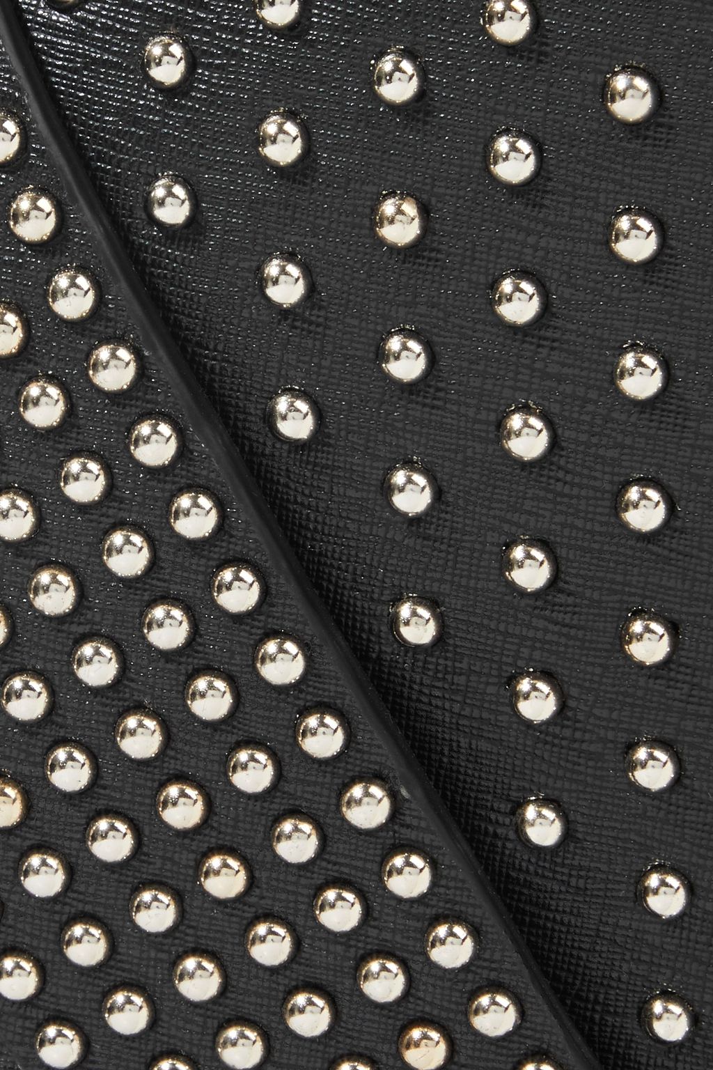 BOUTIQUE MOSCHINO Studded textured-leather shoulder bag