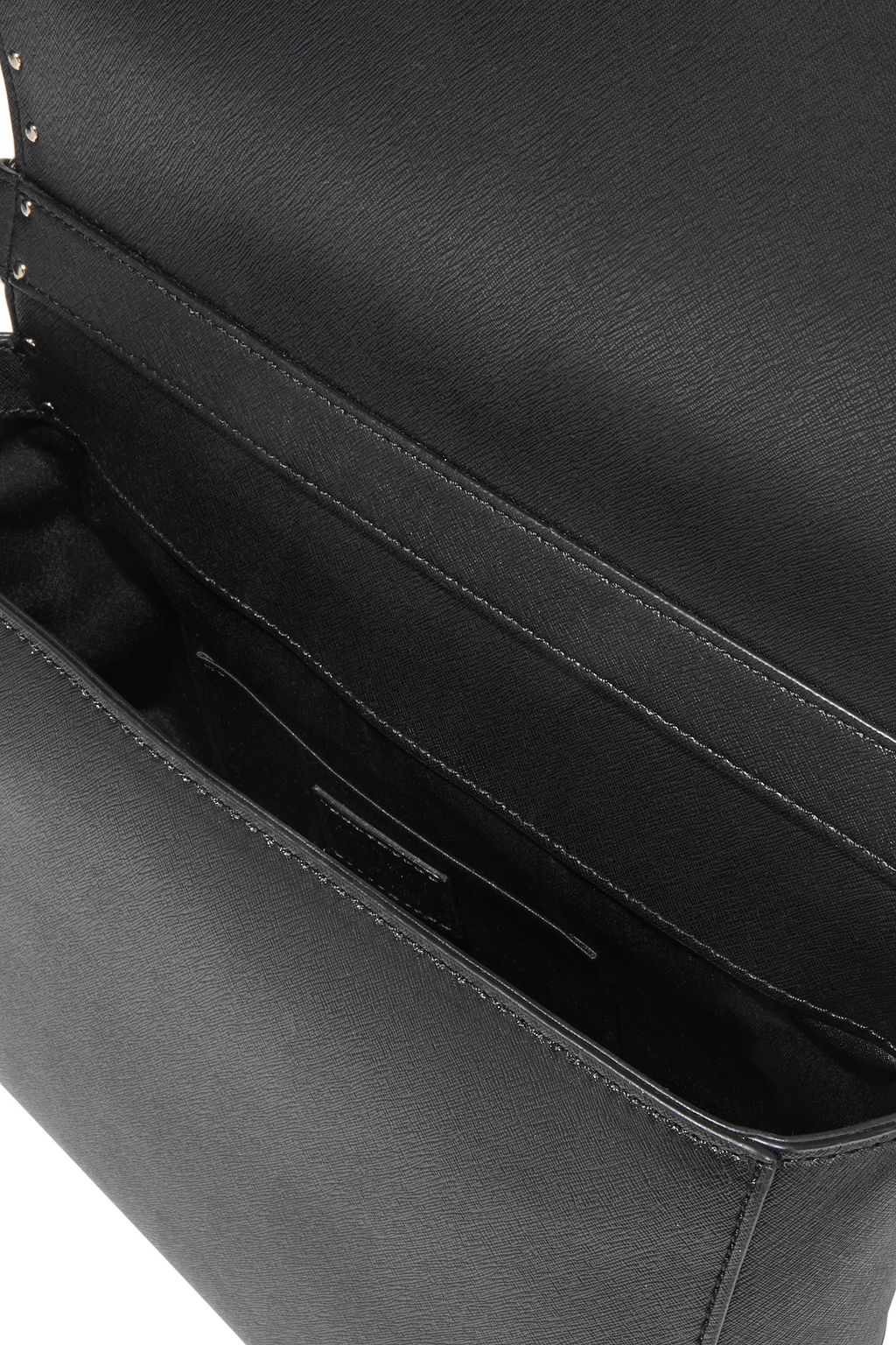BOUTIQUE MOSCHINO Studded textured-leather shoulder bag