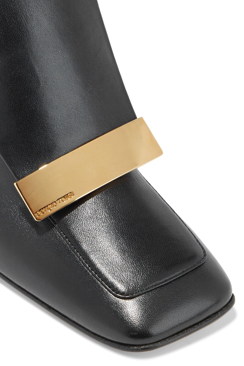 SERGIO ROSSI Embellished leather ankle boots