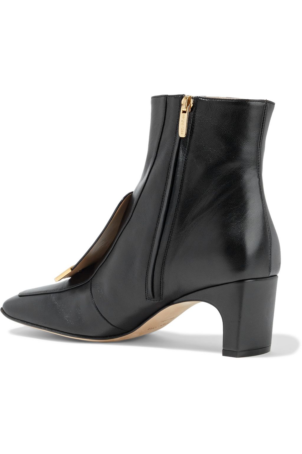 SERGIO ROSSI Embellished leather ankle boots