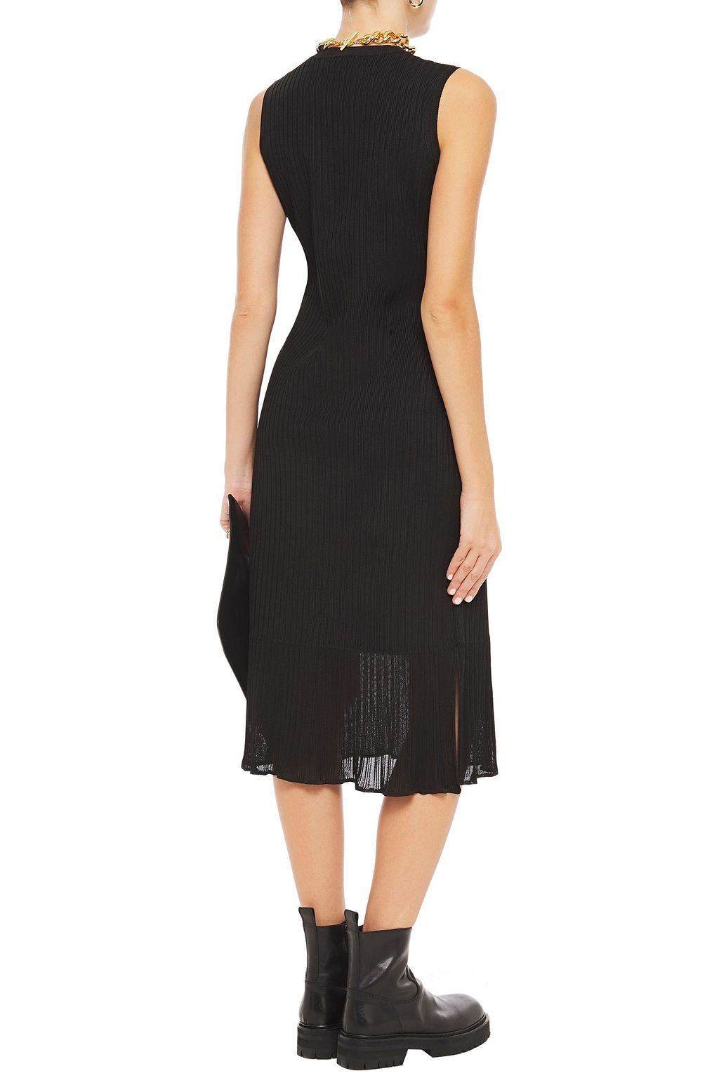 VICTORIA BECKHAM Ribbed-knit dress