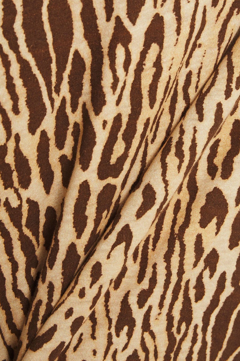 ZIMMERMANN Leopard-print linen and cotton-blend jersey T-shirt