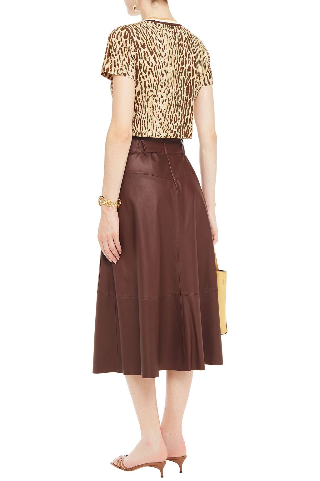 ZIMMERMANN Leopard-print linen and cotton-blend jersey T-shirt
