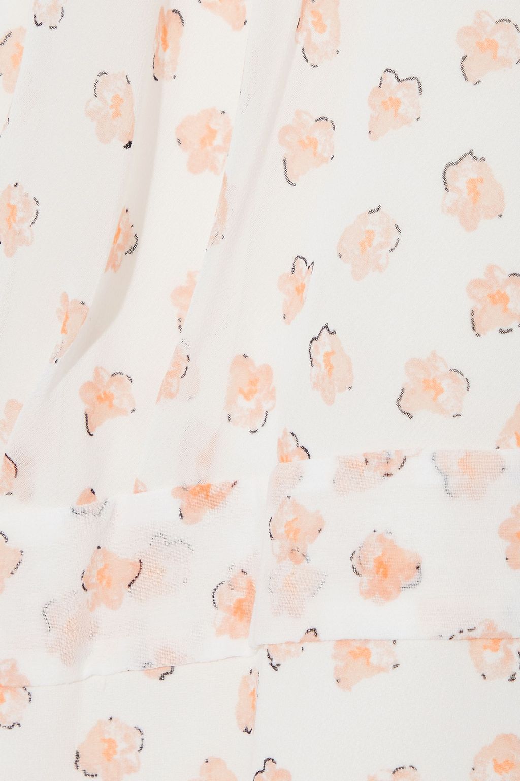 DIANE VON FURSTENBERG Kathy floral-print chiffon mini wrap dress