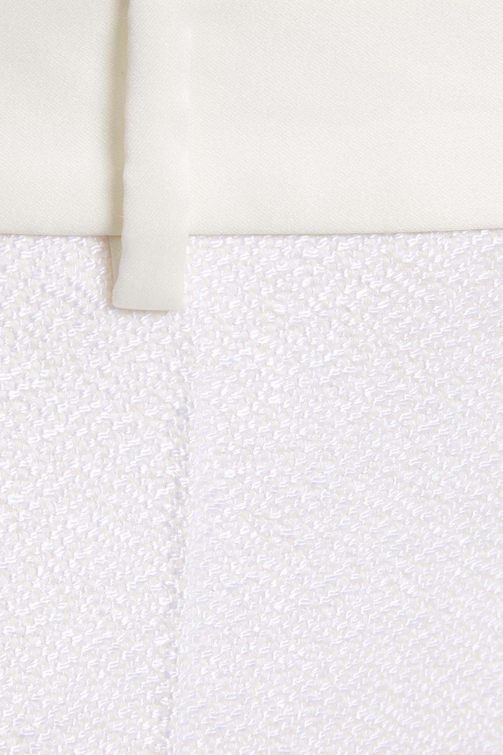 VICTORIA BECKHAM Satin-trimmed jacquard slim-leg pants