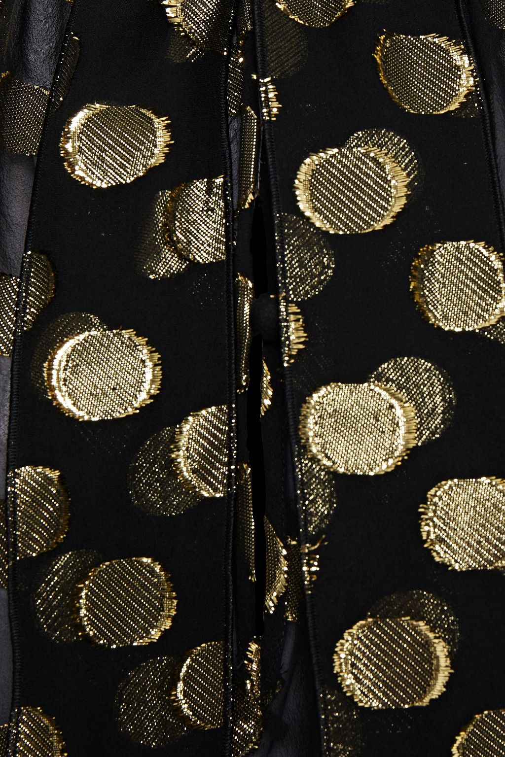 DOLCE&GABBANA Pussy-bow metallic fil coupé silk-blend blouse