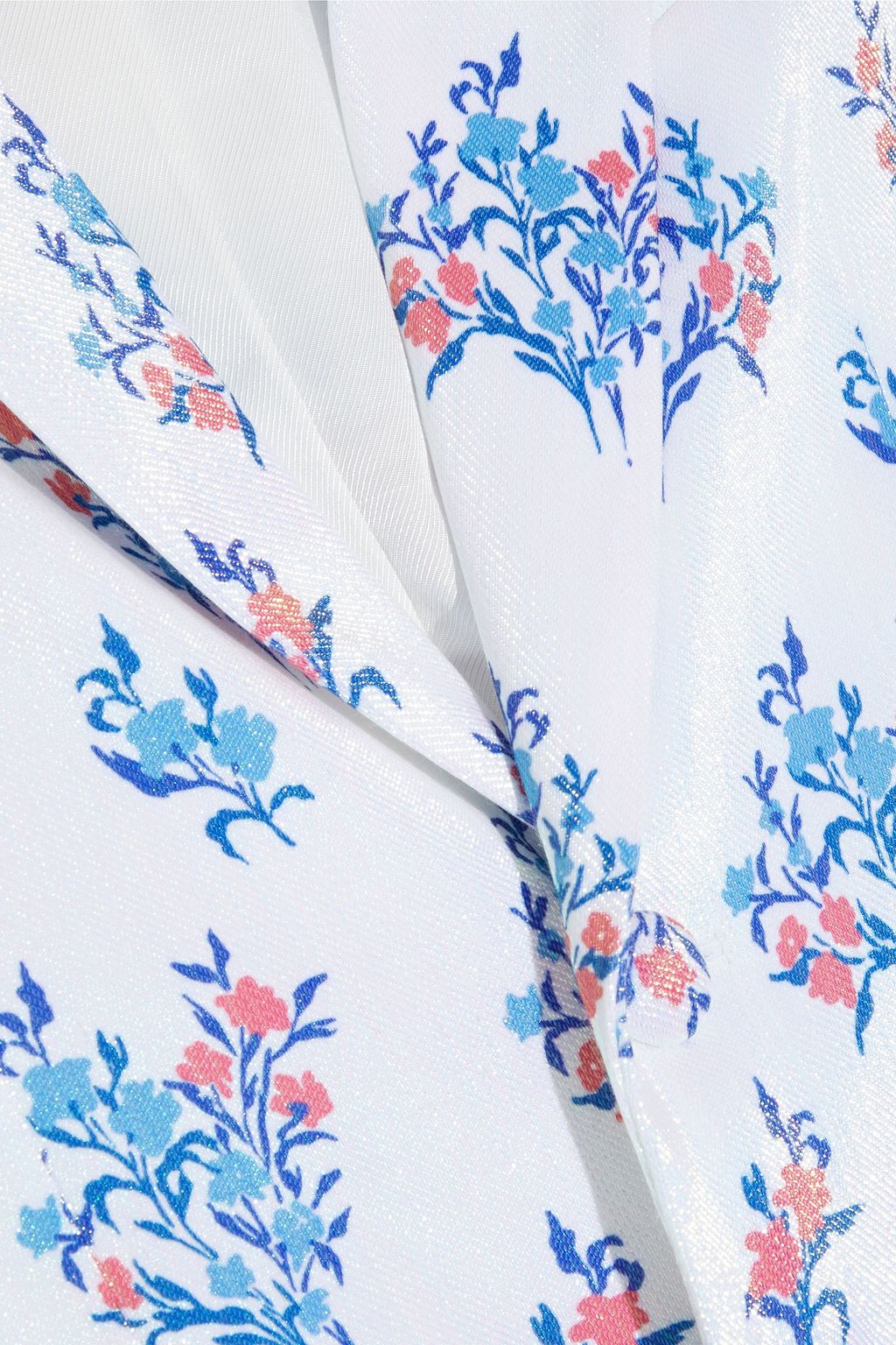 AREA パール光沢フローラルプリントツイル ブレザー