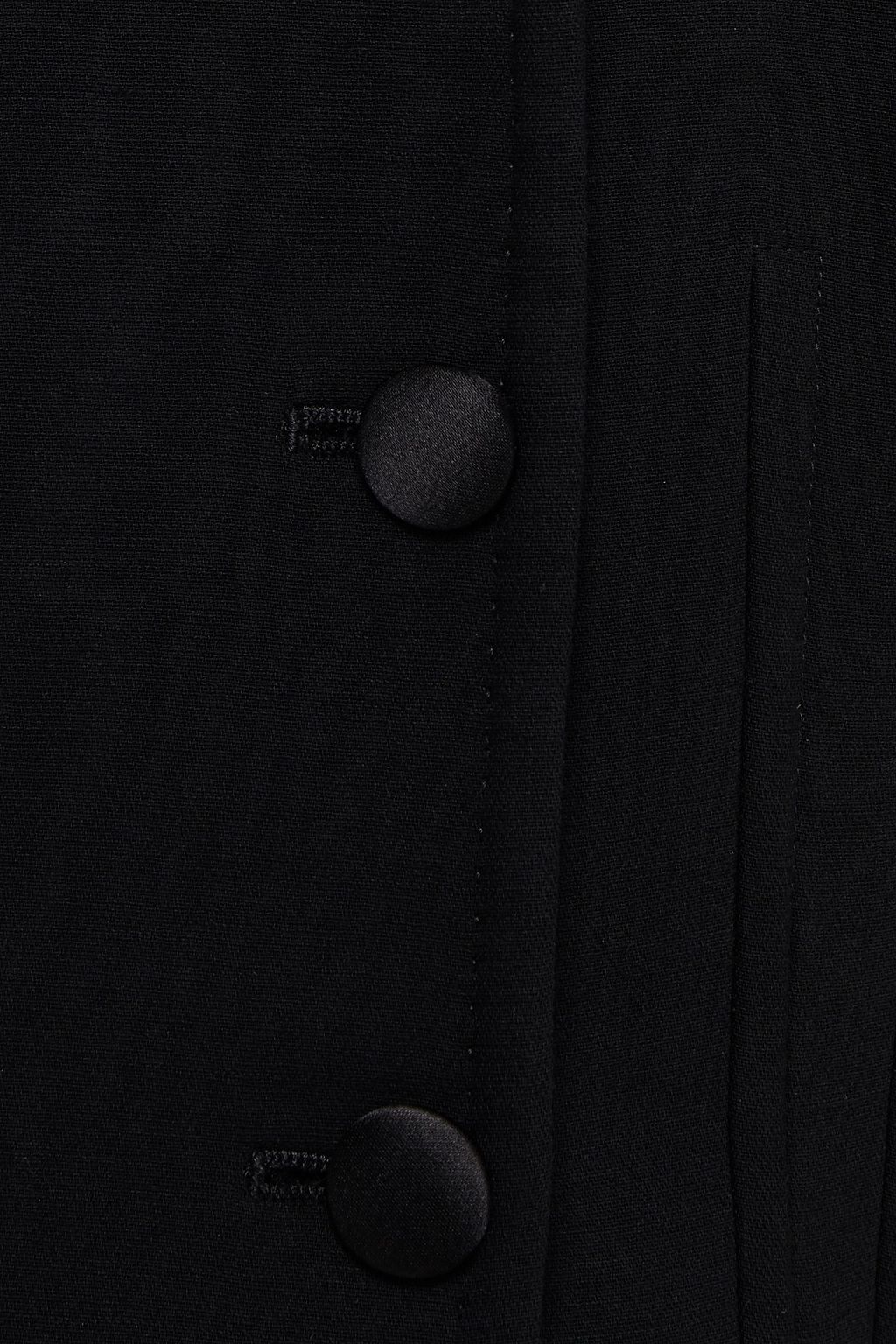 DOLCE&GABBANA Cropped wool-blend crepe blazer