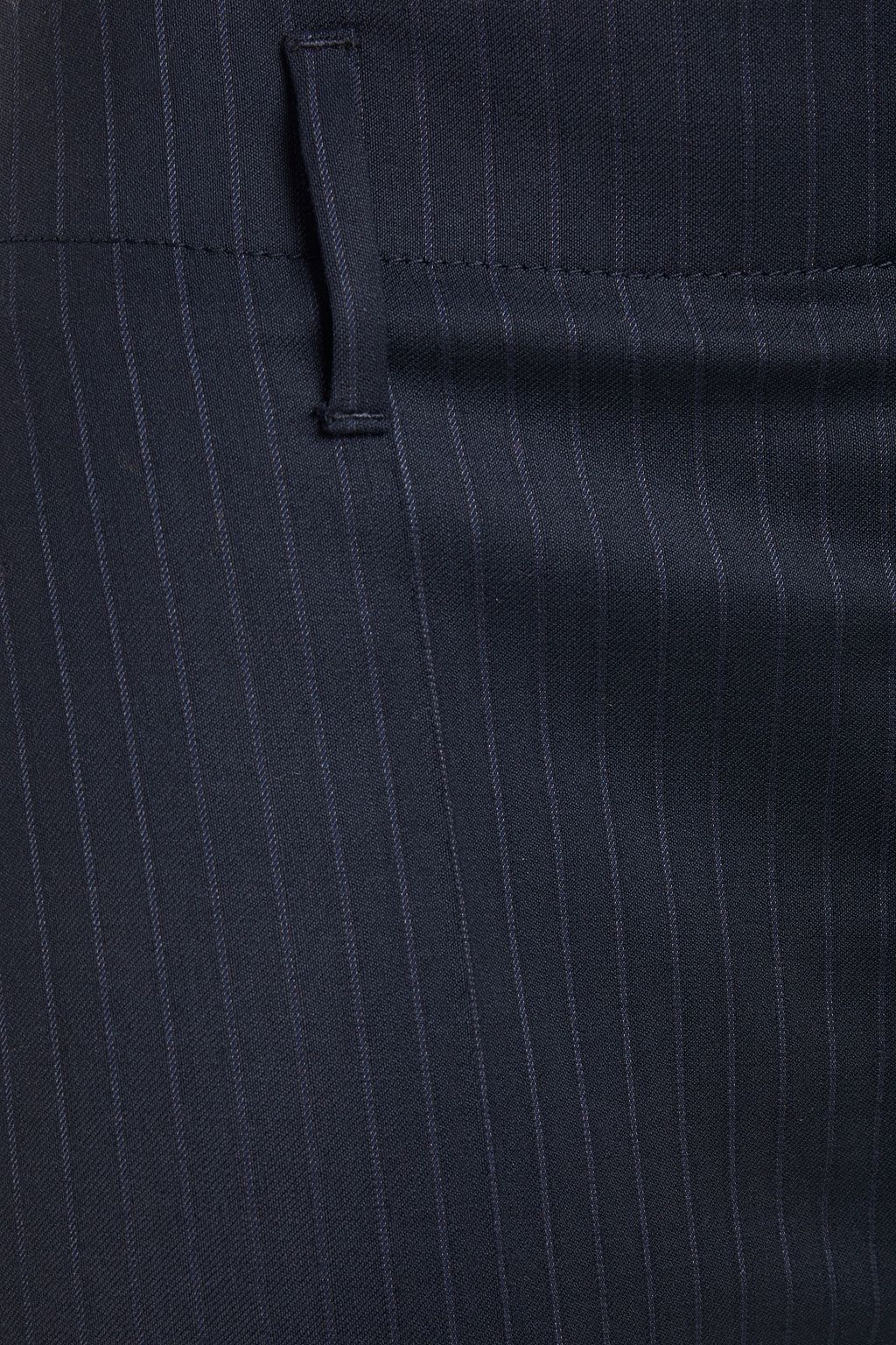 JOSEPH Pinstriped wool-blend twill wide-leg pants