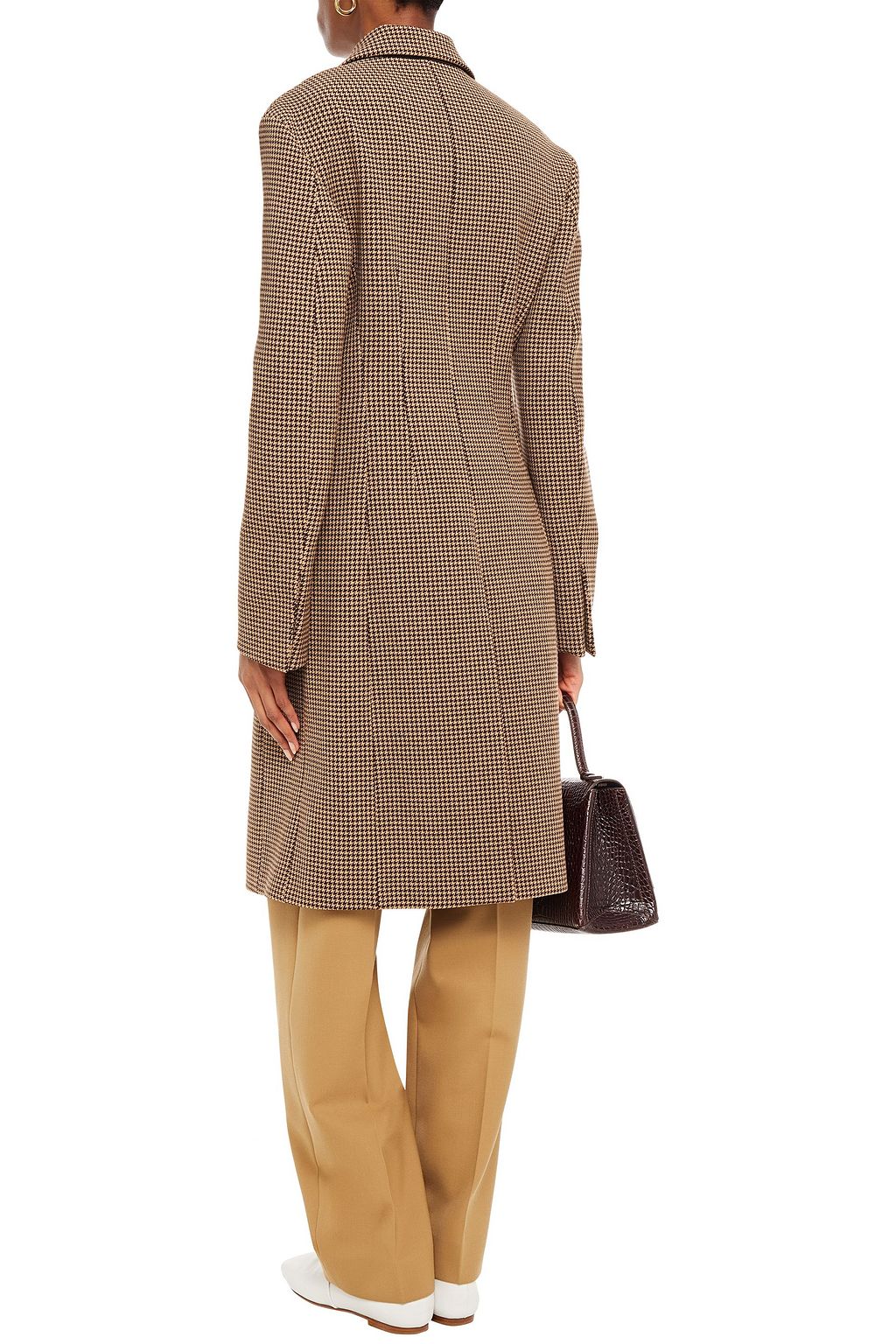 JOSEPH Double-breasted houndstooth woven coat
