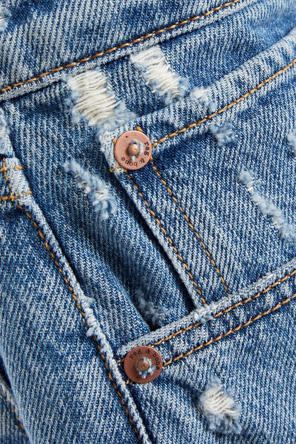 RAG & BONE Distressed denim shorts