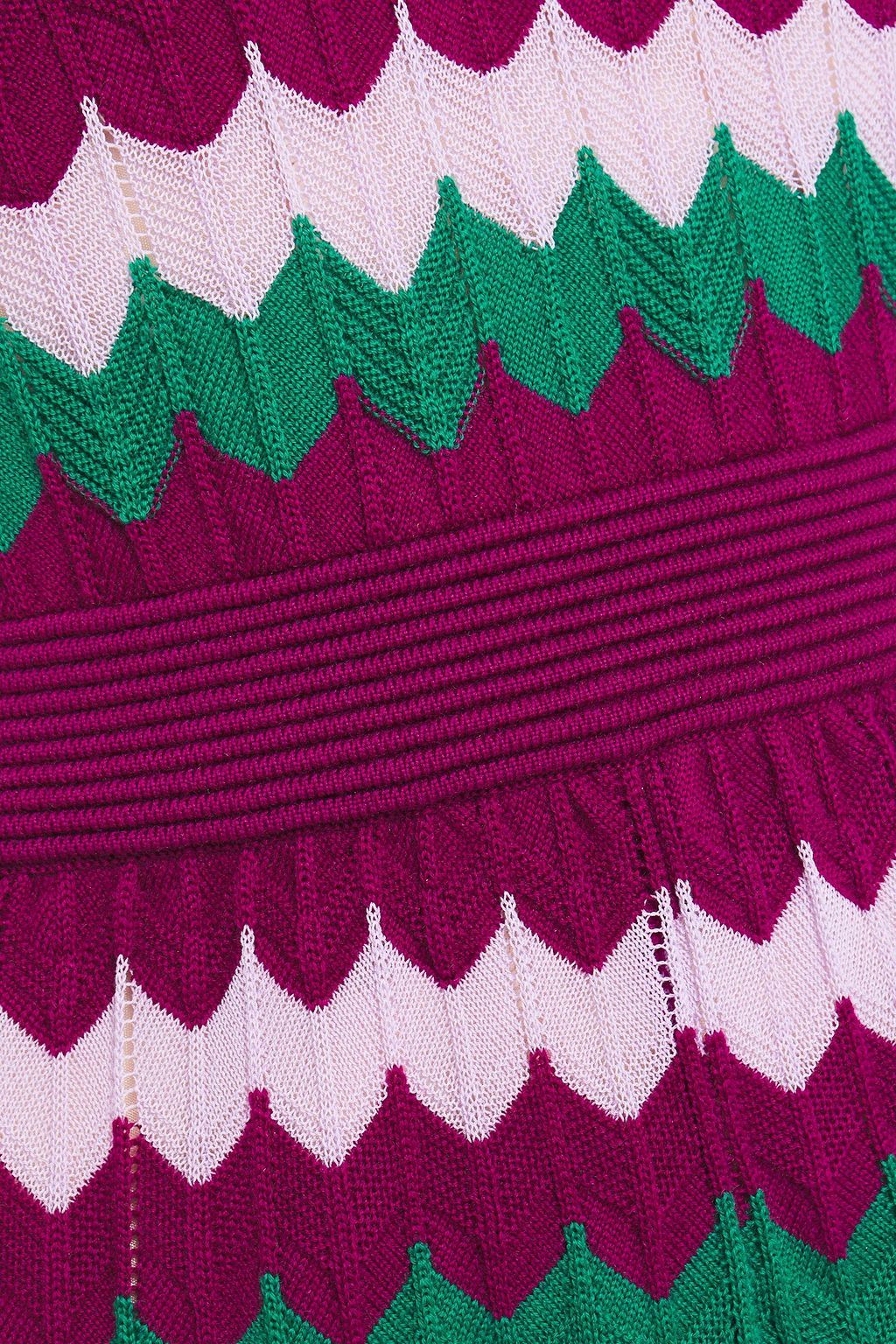 M MISSONI Crochet-knit wool and cotton-blend wide-leg jumpsuit