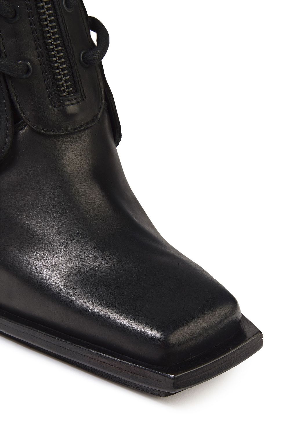 ANN DEMEULEMEESTER Lace-up leather ankle boots