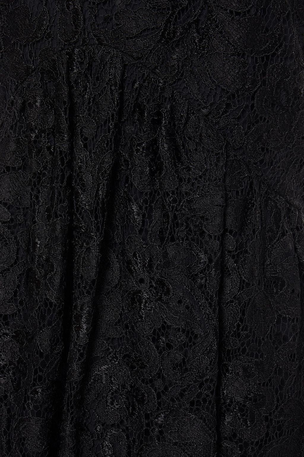 PUCCI Pleated Chantilly lace mini dress