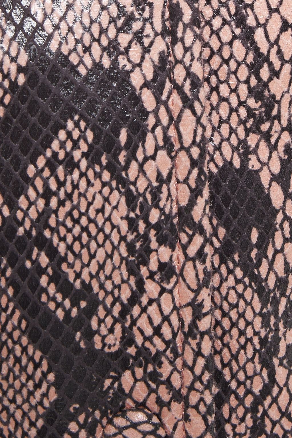 STAND STUDIO Erin faux snake-effect leather jacket