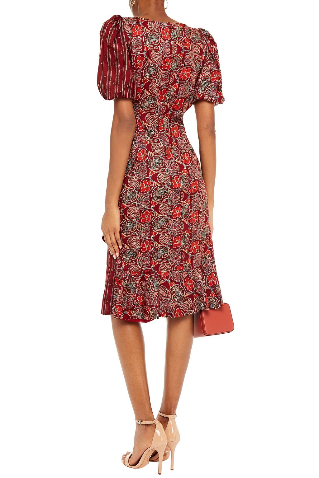 SACHIN & BABI Catherine wrap-effect printed cotton-poplin dress