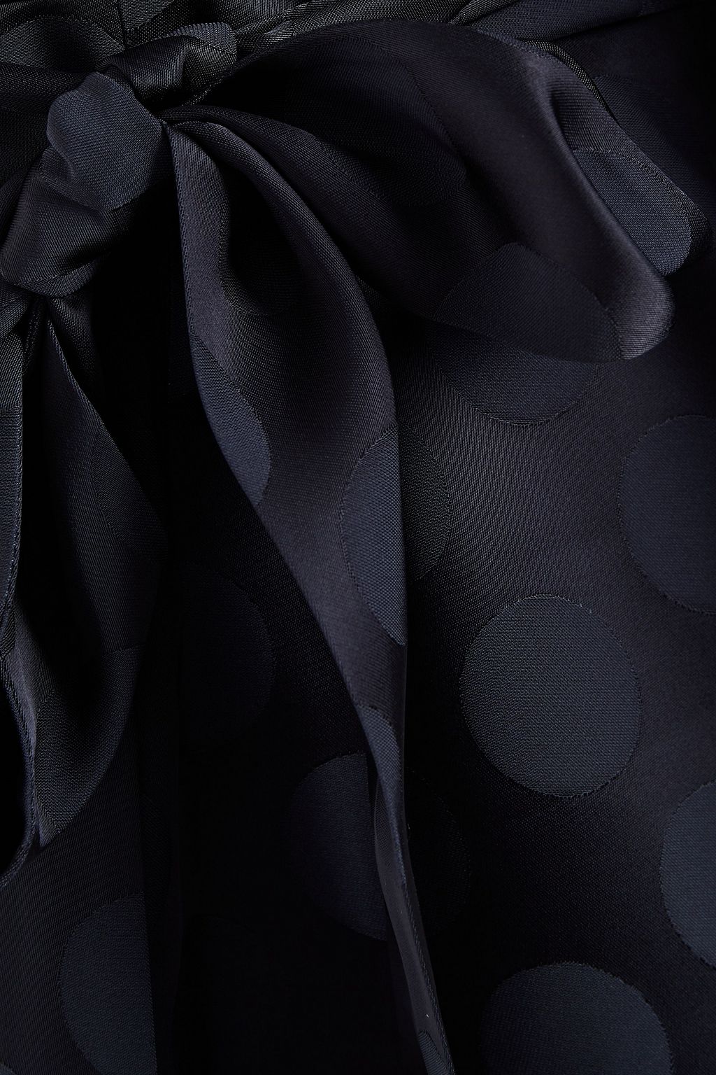 GOAT Geneva belted satin-jacquard midi shirt dress