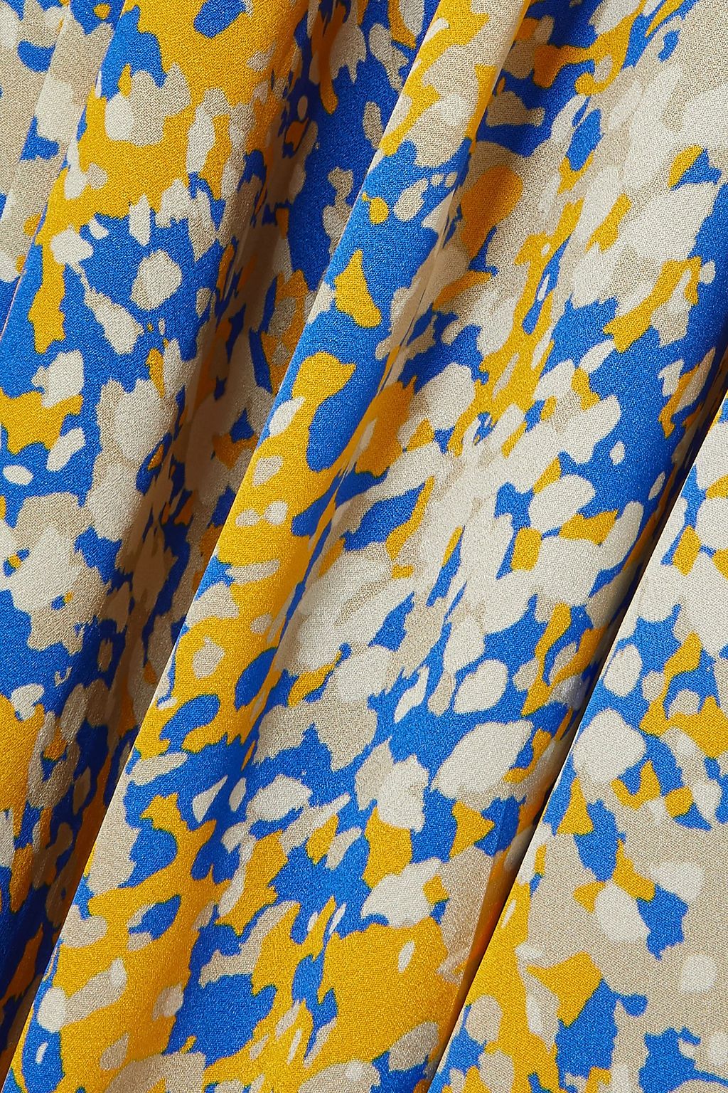 STELLA MCCARTNEY Printed crepe de chine wide-leg pants