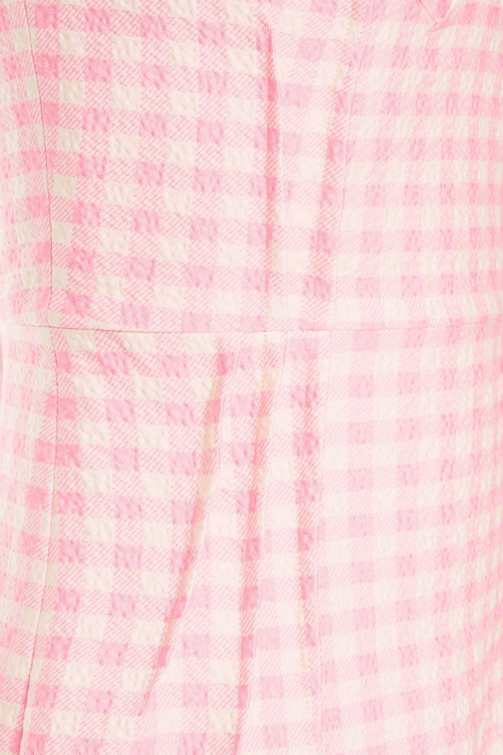 EMILIA WICKSTEAD Jude gingham cloqué mini dress