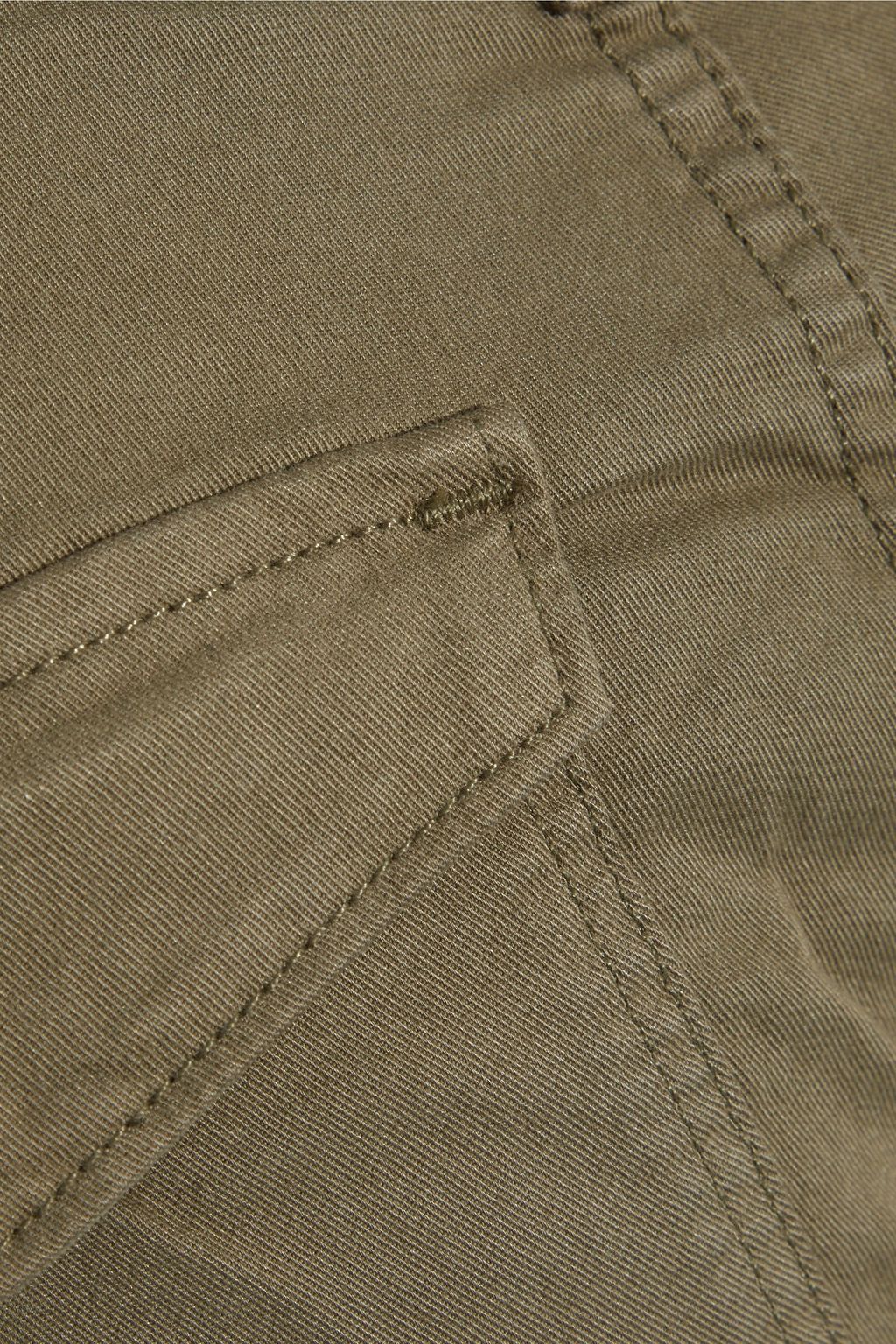 FRAME Cargo Skinny cropped cotton-blend twill skinny pants