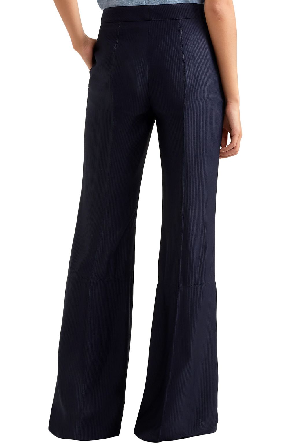 GABRIELA HEARST Leda ribbed twill straight-leg pants