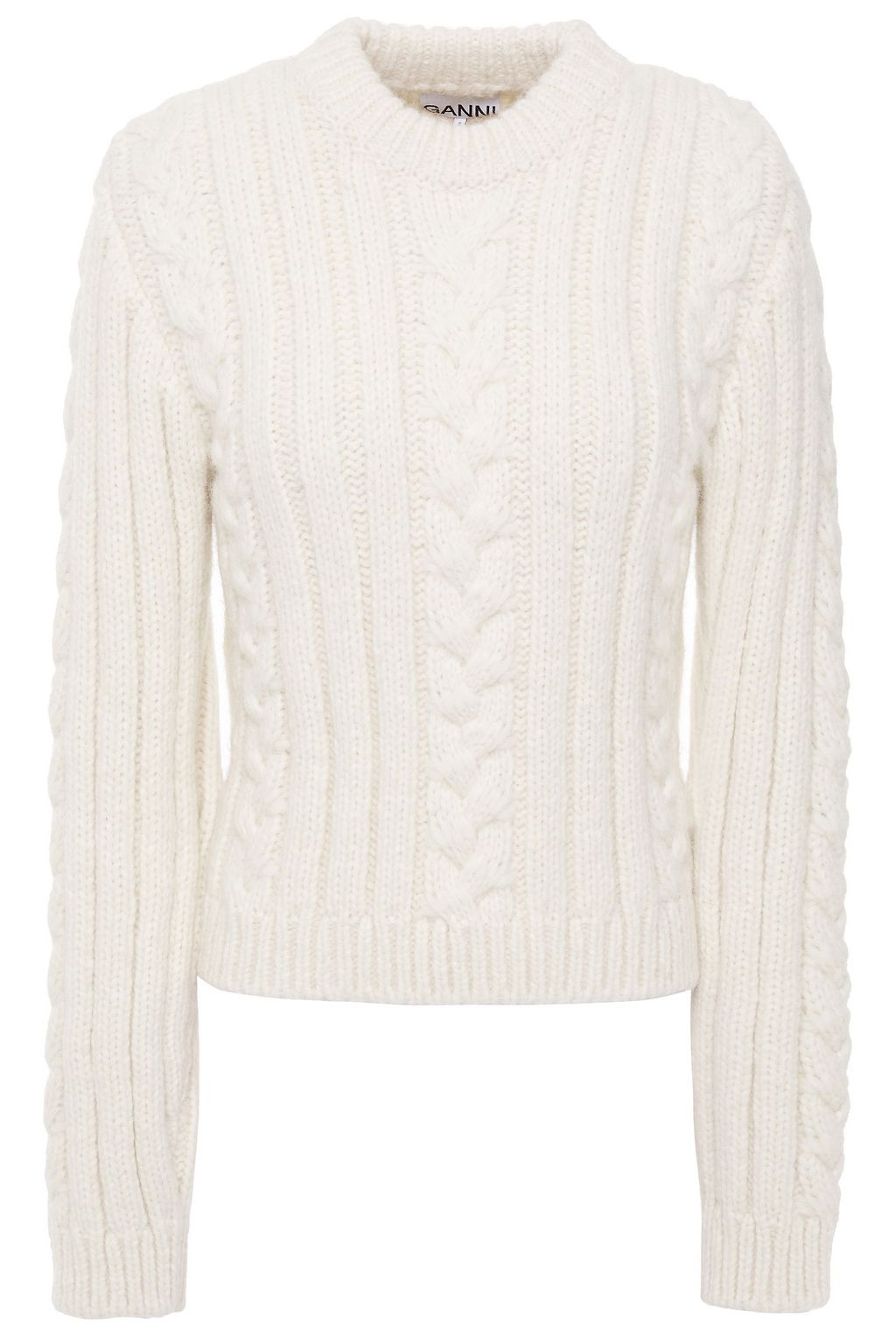 ganni cable knit
