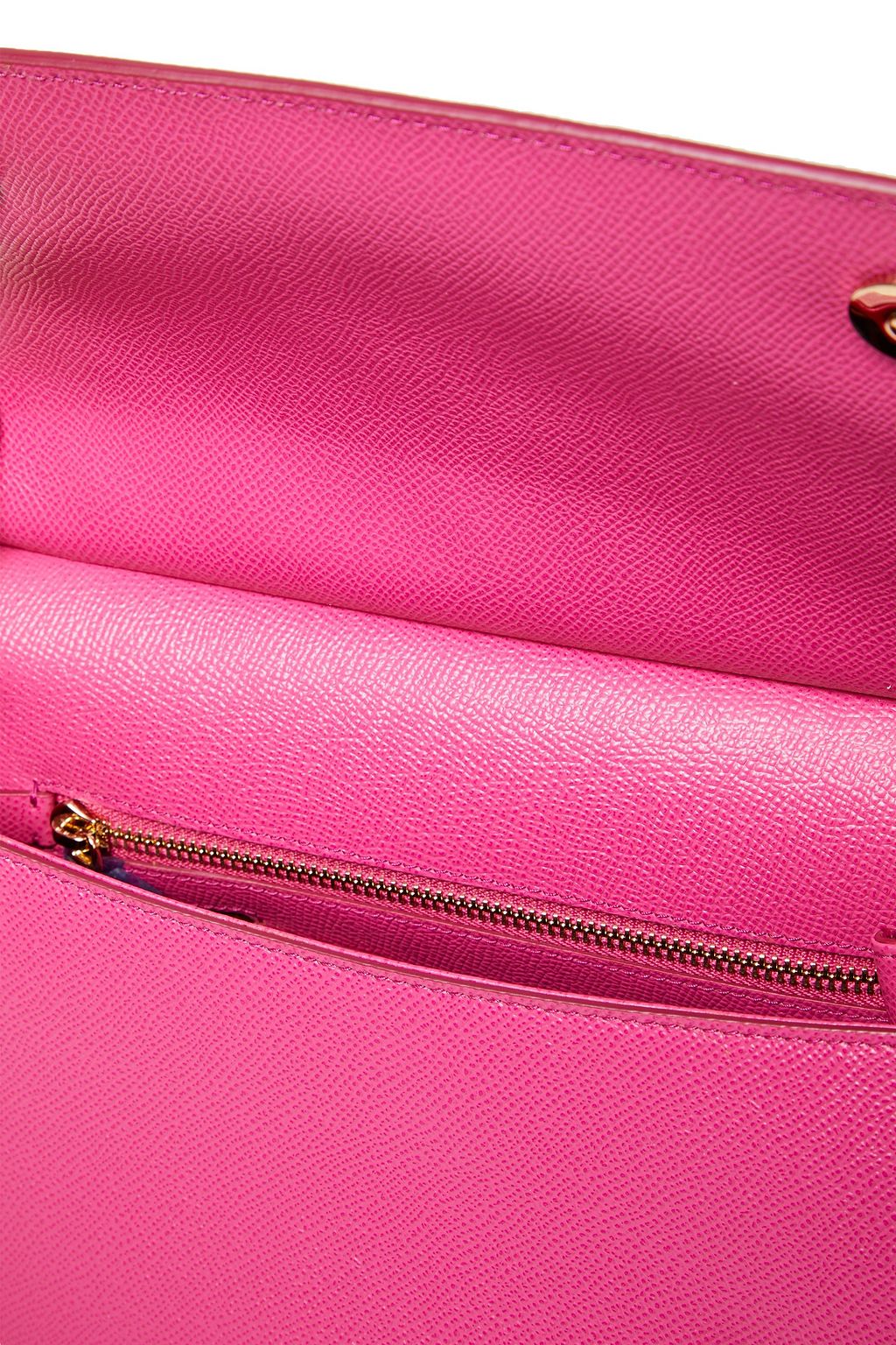 DOLCE&GABBANA Sicily embellished textured-leather shoulder bag