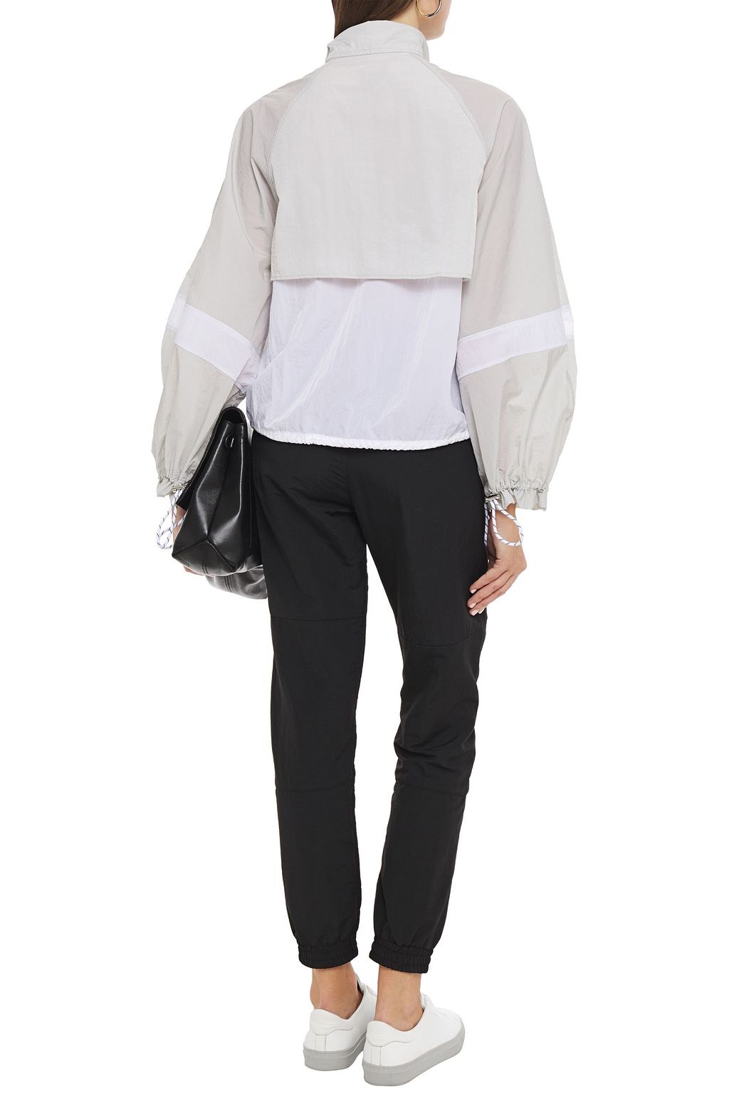 GANNI Two-tone shell and mesh jacket