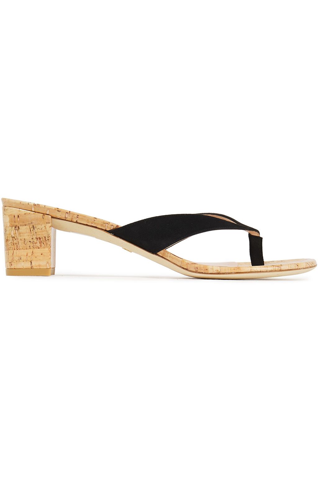 stuart weitzman black suede sandals