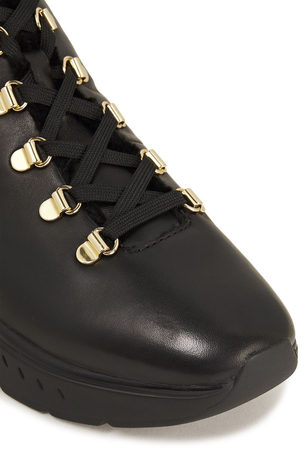 STUART WEITZMAN Oceane shearling-lined leather ankle boots