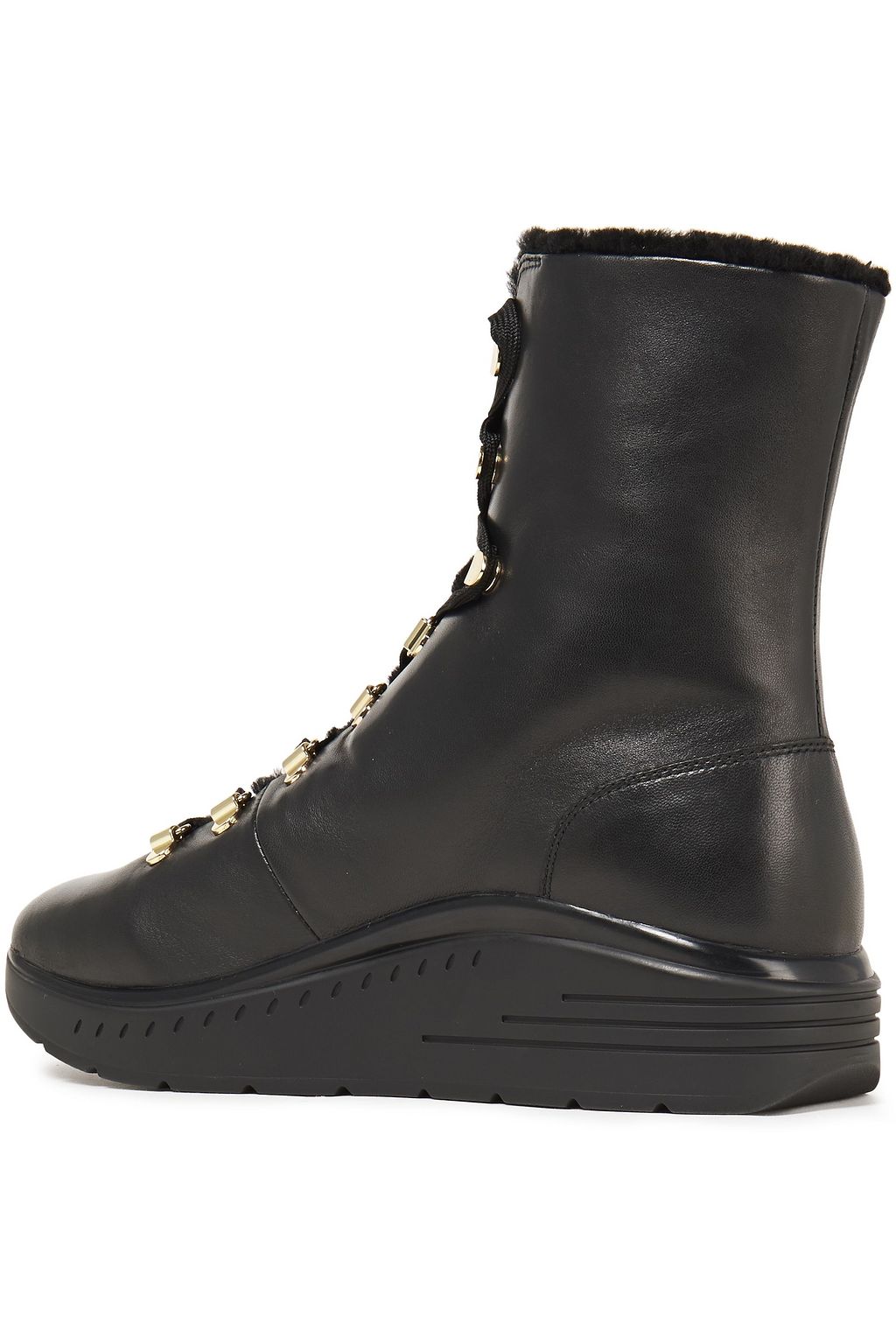 STUART WEITZMAN Oceane shearling-lined leather ankle boots