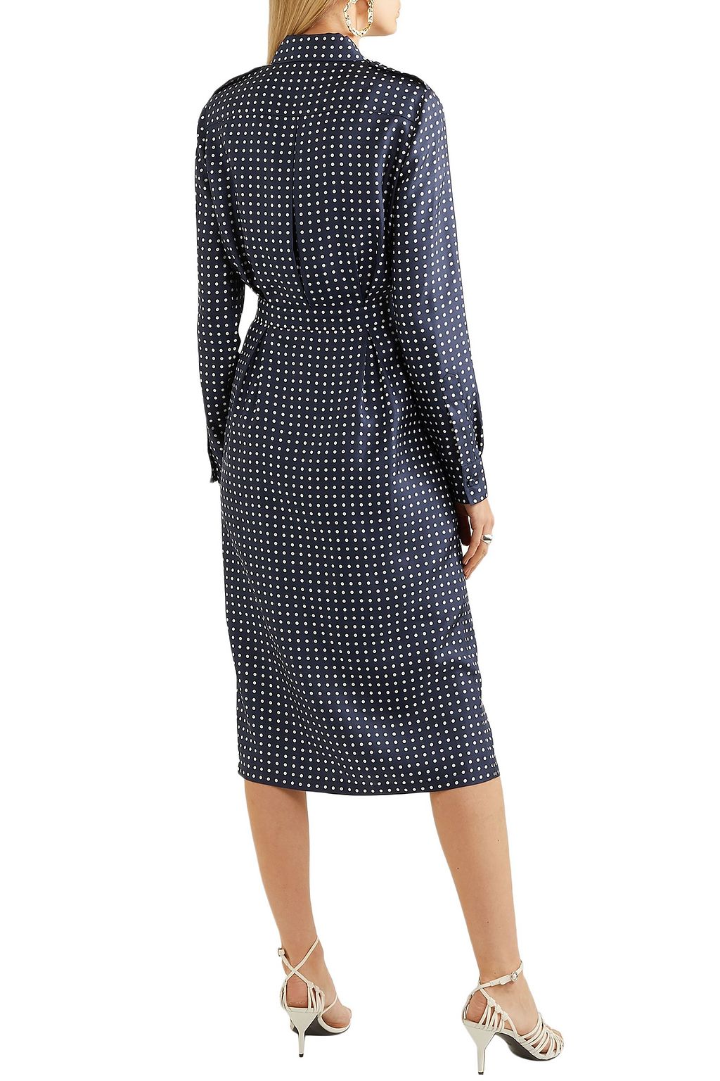 GABRIELA HEARST Polka-dot silk-twill midi dress