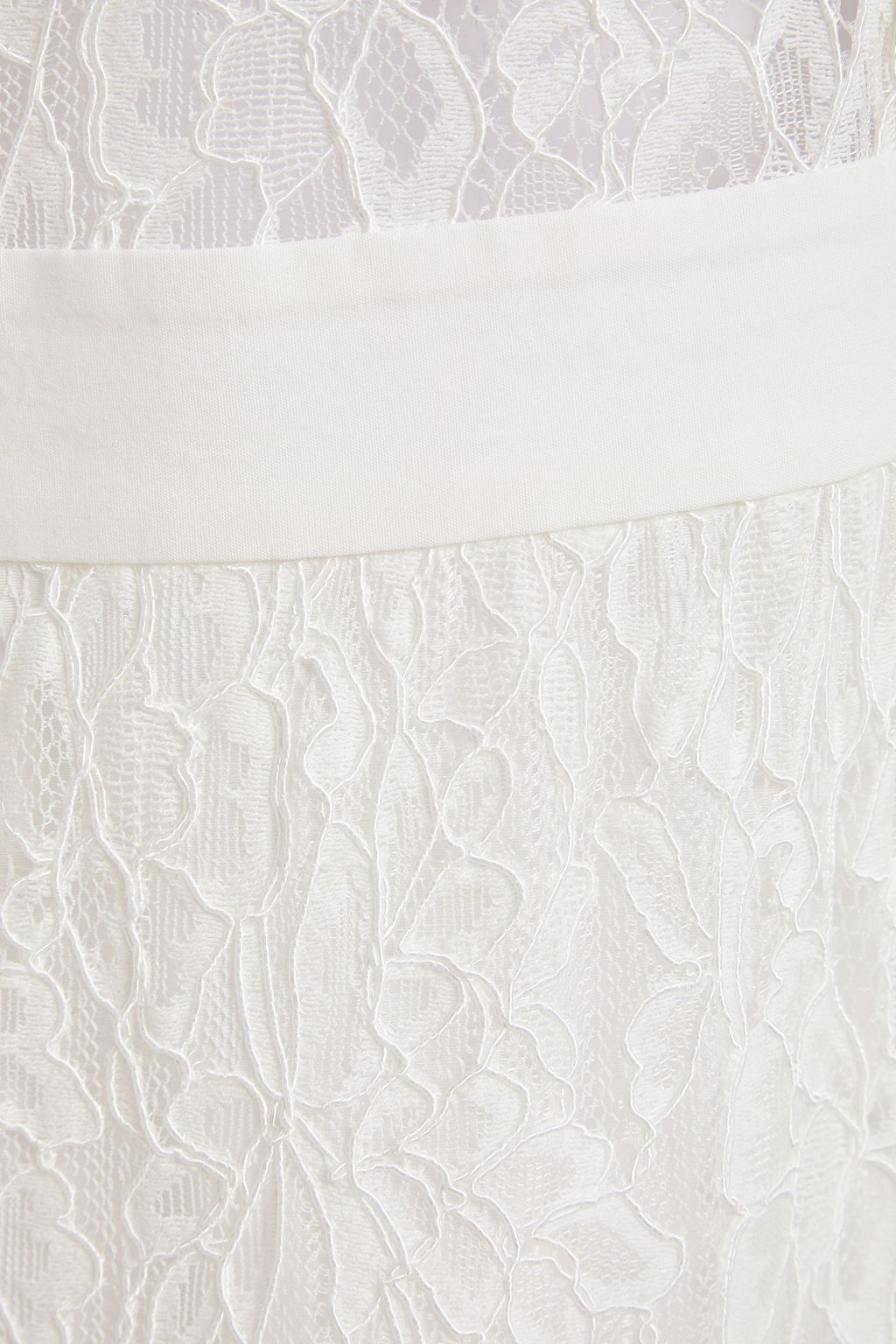 ALICE + OLIVIA Anaya corded lace midi shirt dress