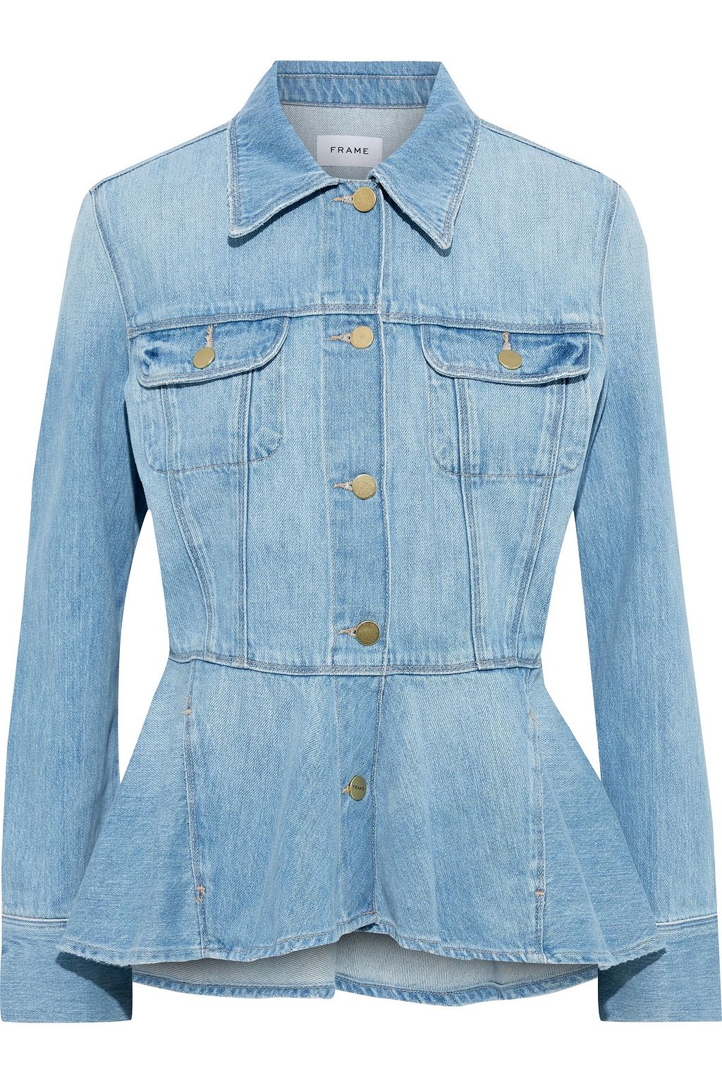 frame flounce denim jacket