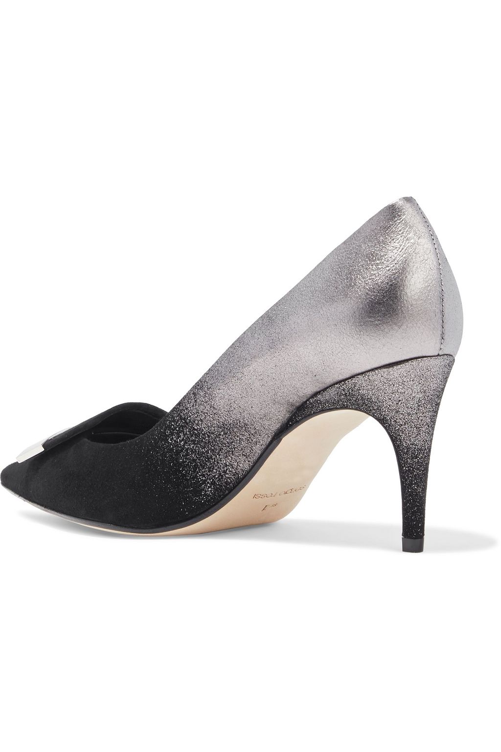 SERGIO ROSSI sr1 metallic dégradé suede pumps