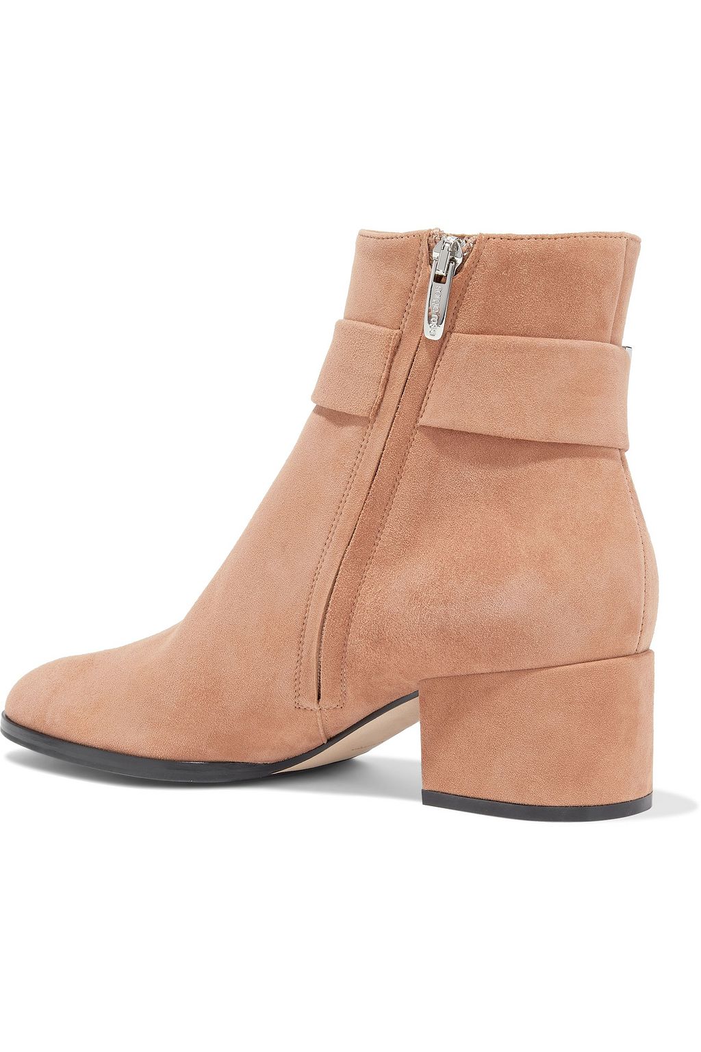 SERGIO ROSSI SR Prince buckled suede ankle boots