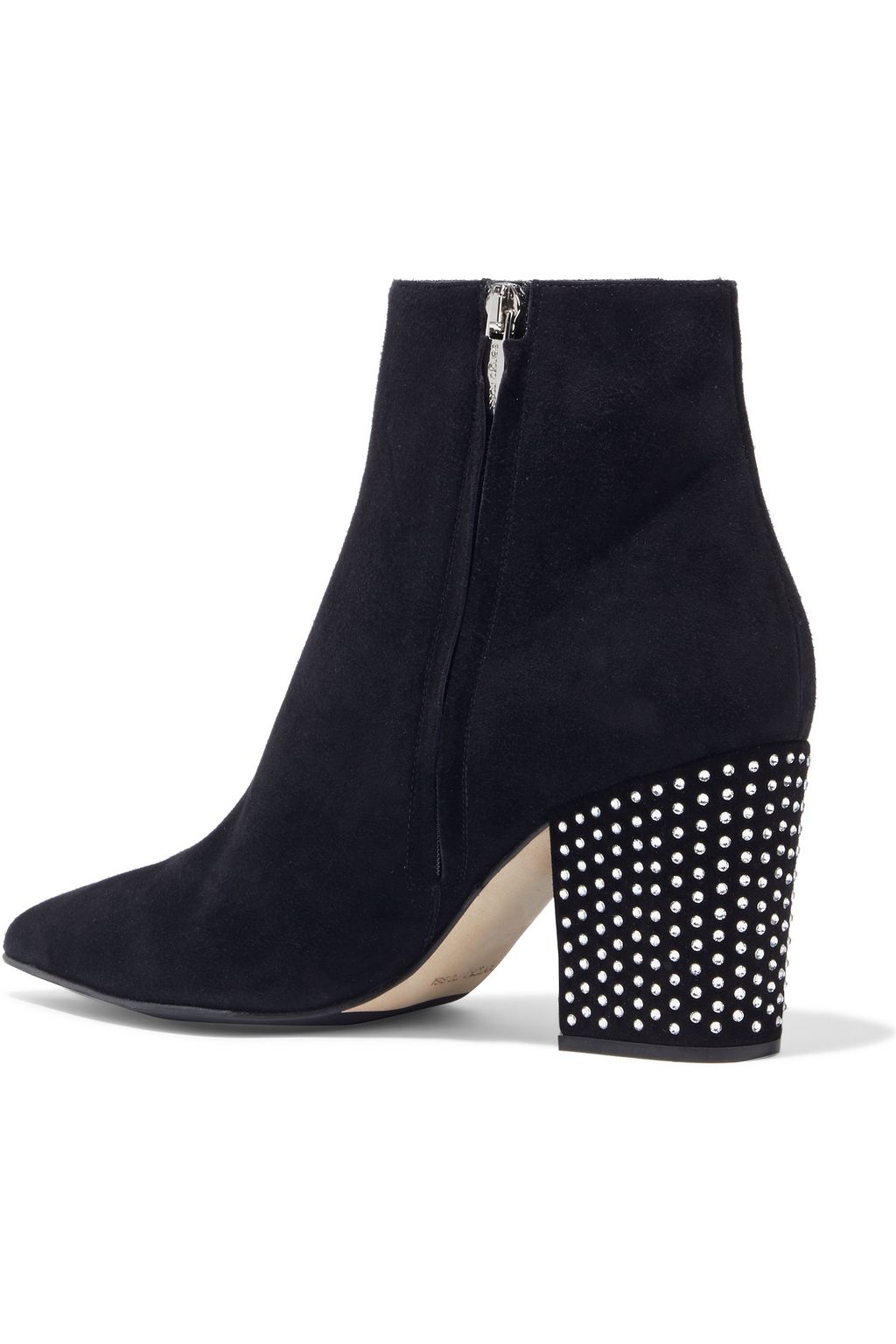 SERGIO ROSSI Sergio 75 crystal-embellished suede ankle boots