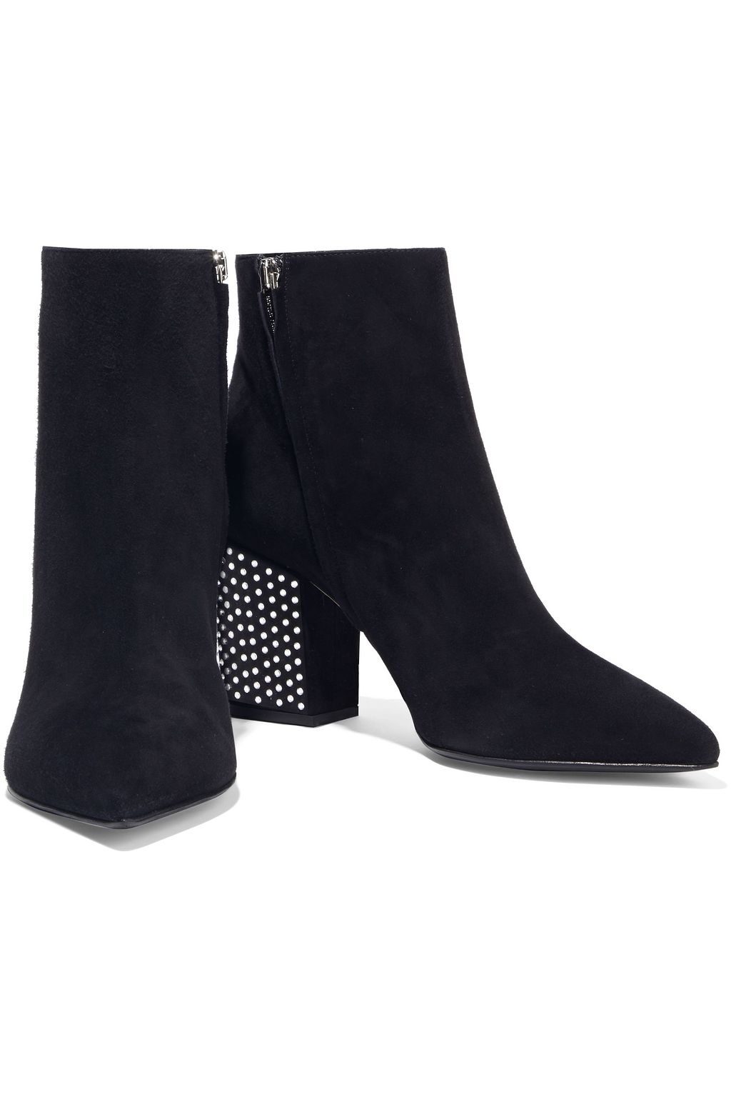 SERGIO ROSSI Sergio 75 crystal-embellished suede ankle boots