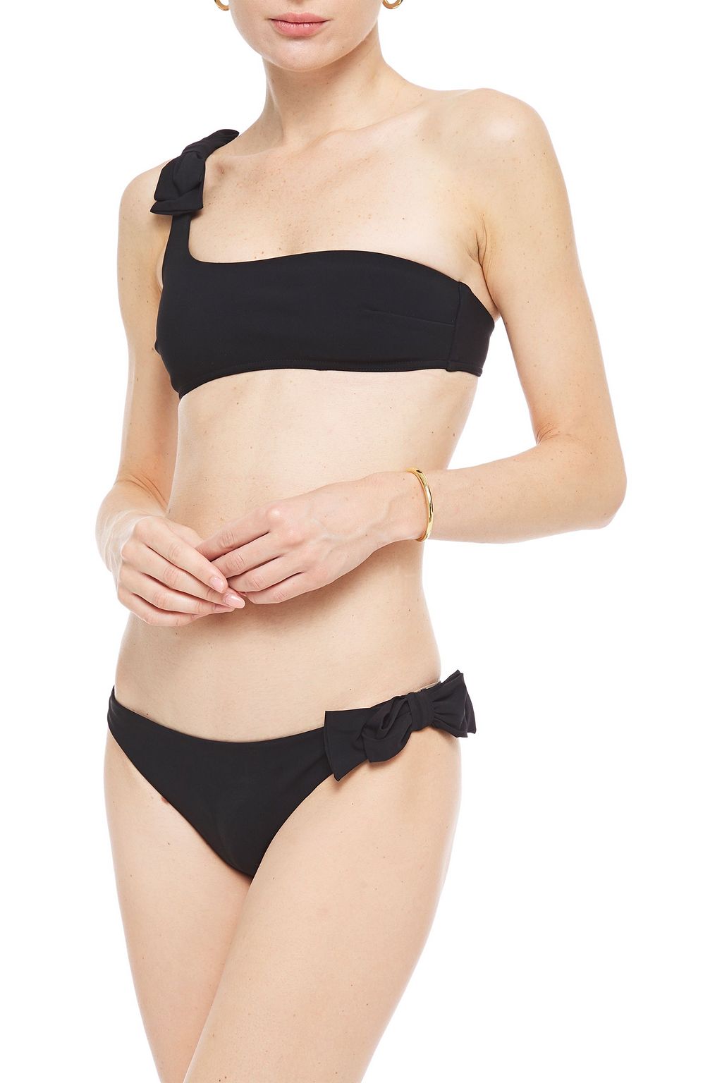 ZIMMERMANN Zinnia one-shoulder bow-embellished bikini
