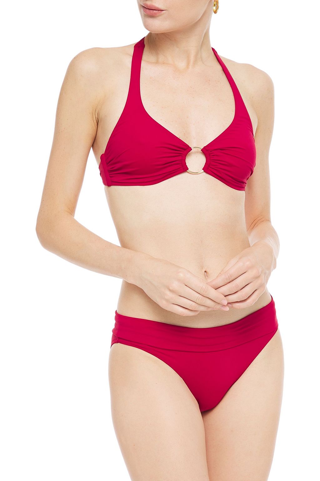 MELISSA ODABASH Brussels tiger-print mid-rise bikini briefs