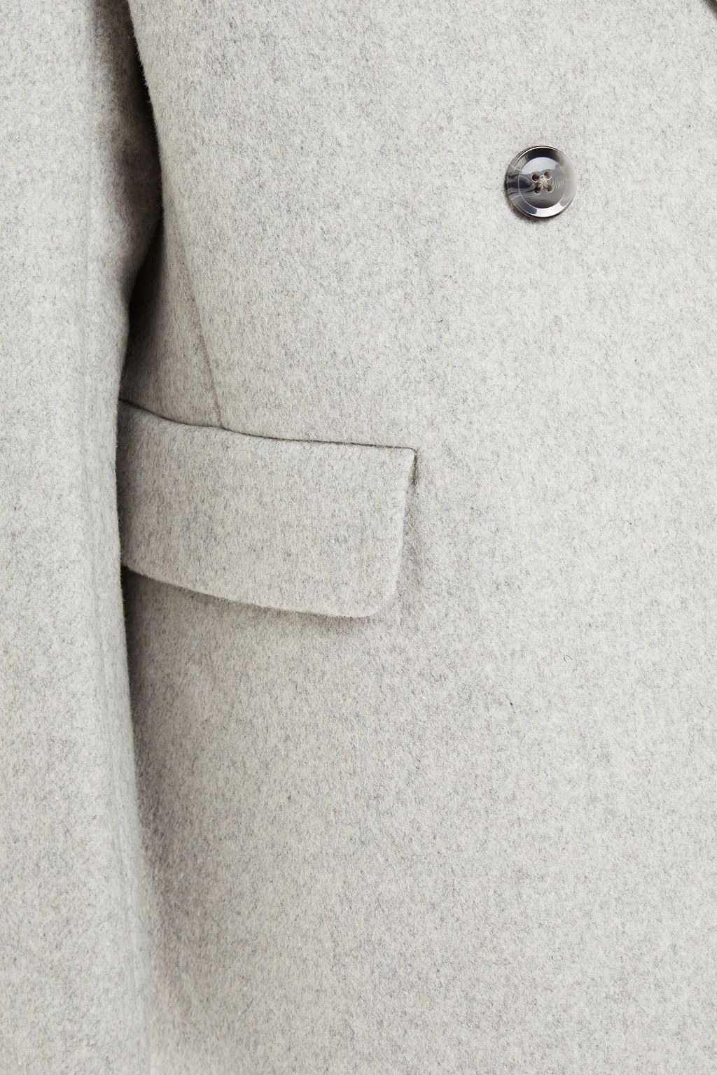 SAMSØE Φ SAMSØE Double-breasted wool-blend felt coat